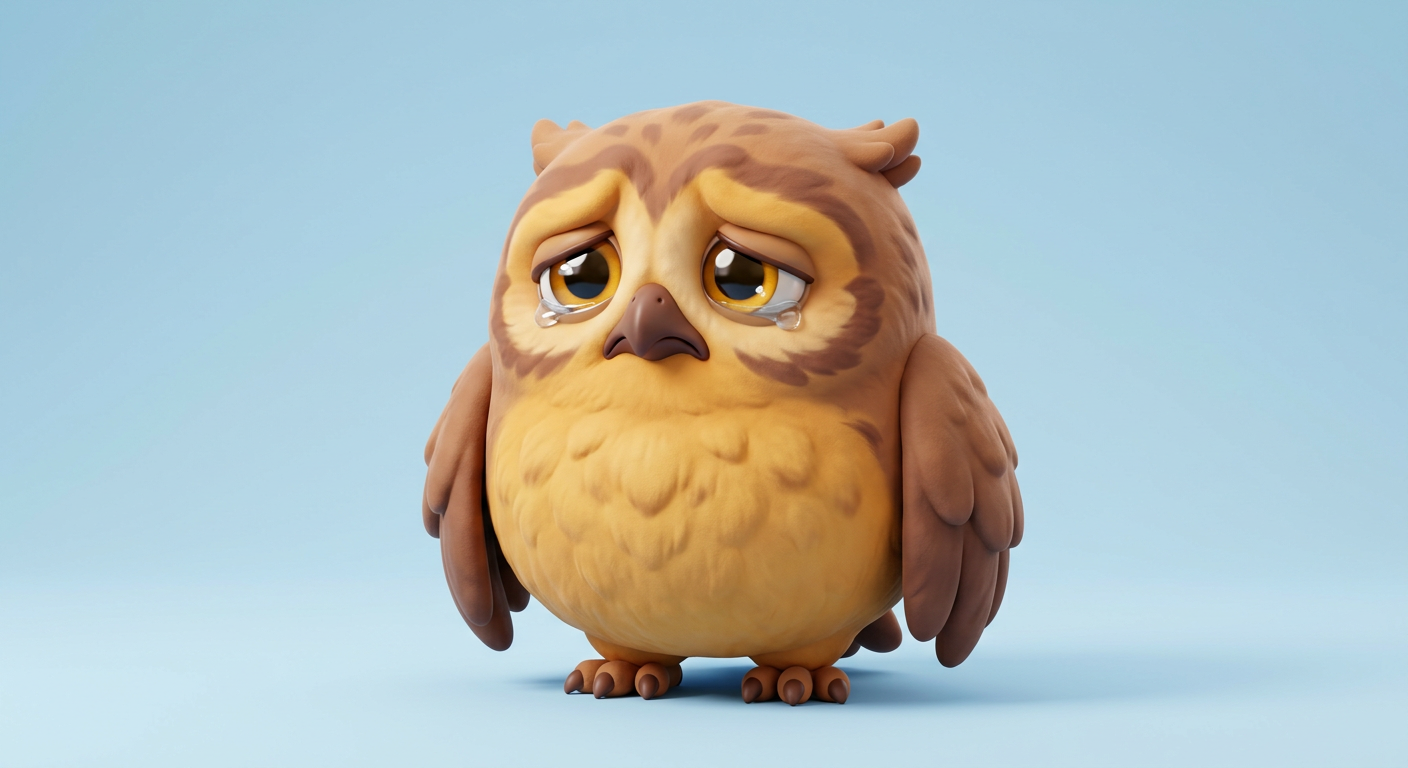 Sad Owl mascot